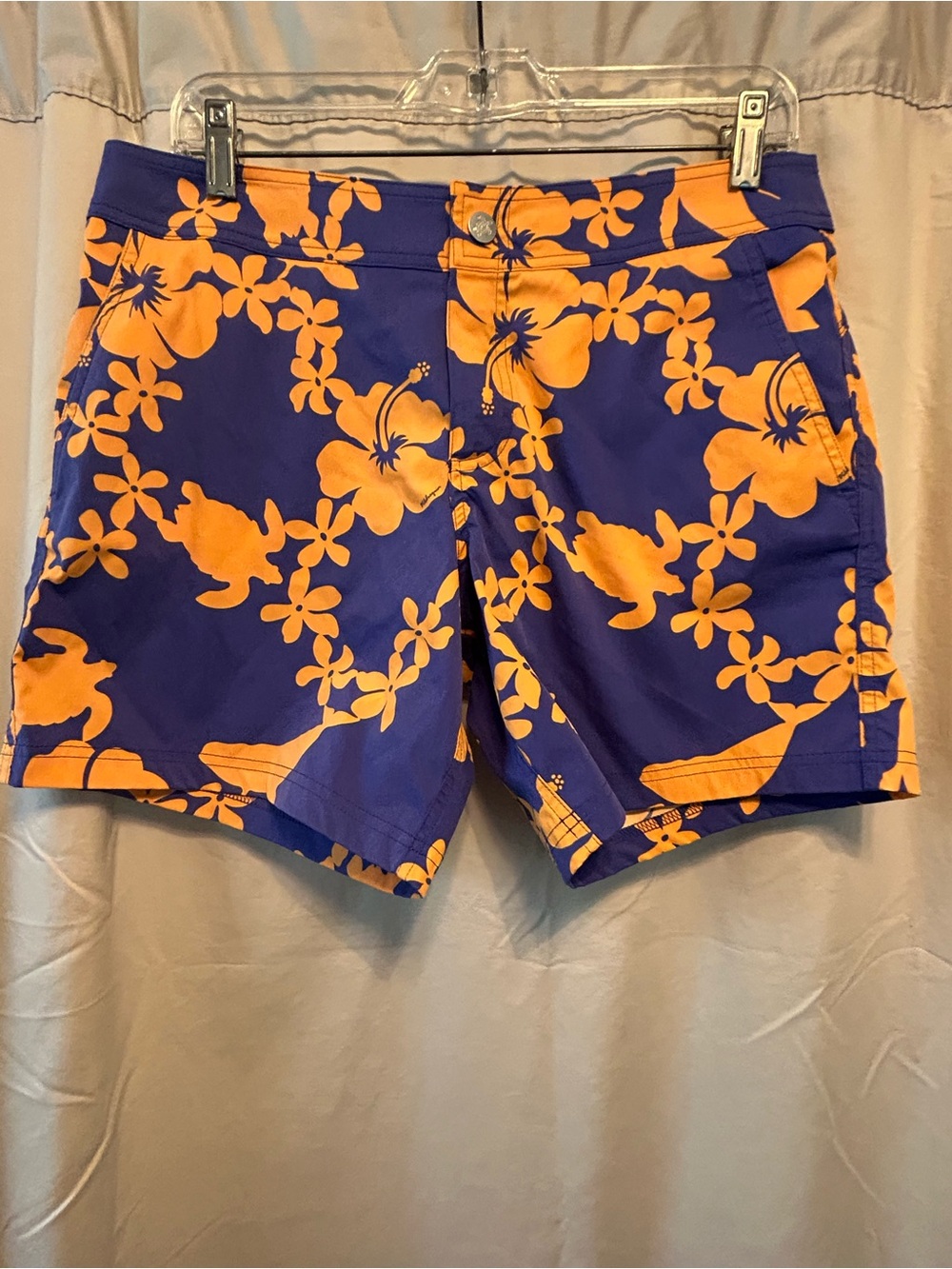 Vilebrequin Purple & Orange Floral Hybrid Shorts